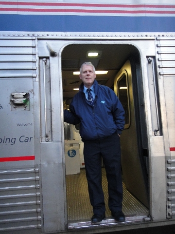 Pete, my westbound sleeper-car attendant